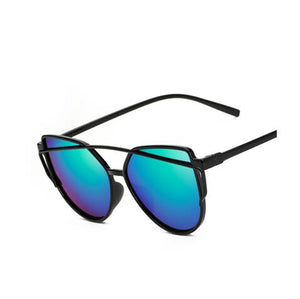 Cat Eye Mirror Women Sunglasses