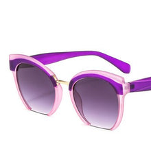 Load image into Gallery viewer, Half Frame Cat Eye Women Sunglasses