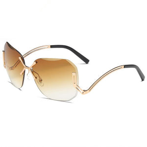 Polygon Rimless Women Sunglasses