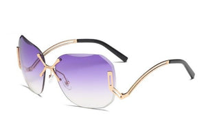 Polygon Rimless Women Sunglasses