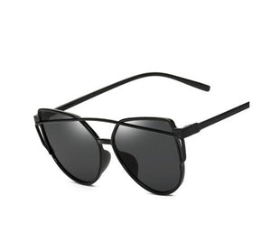 Cat Eye Mirror Women Sunglasses