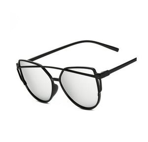 Cat Eye Mirror Women Sunglasses